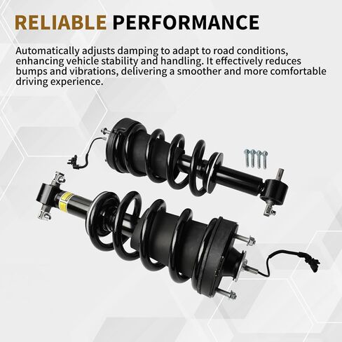 84176631 2 Pcs Front Shock Absorber Struts with Spring Magnetic Assembly Compatible with 2015-2022 Cadillac Escalade Chevy Tahoe Suburban Silverado Sierra GMC 1500 Yukon XL Denali 84977478 in Saudi Arabia