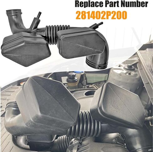 281402P200 أنبوب خرطوم مدخل منظف هواء المحرك متوافق مع Kia Sorento 2.4L 2011-2013، مناسب لسيارة Hyundai Santa Fe 2.4L 2010-2012، استبدال خرطوم السحب المتانة 28140-2P200 in Kuwait