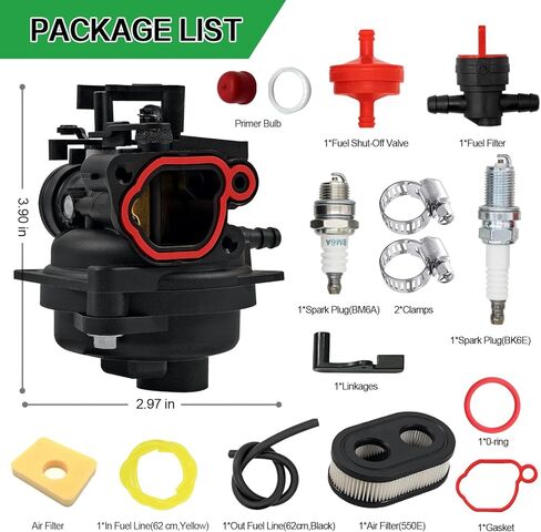799584 Craftsman Lawn Mower Carburetor Replacement for B&S Carb 592361, 594057, 594058, 594529, Compatible with 140cc 09P702, 103M02, 550EX,Riding Push Lawn Mower Engine in Saudi Arabia