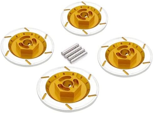 1 Set Aluminum Alloy Brake Disc Rim Box Hex Adapter 12mm for Tamiya tt-01 tt02 HPI HSP 94123 1/10 Remote Control Car Parts(Gold) in Kuwait