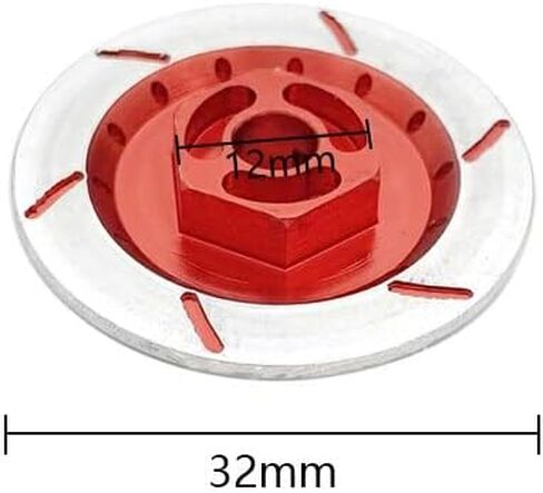 1 Set Aluminum Alloy Brake Disc Rim Box Hex Adapter 12mm for Tamiya tt-01 tt02 HPI HSP 94123 1/10 Remote Control Car Parts(Gold) in Kuwait