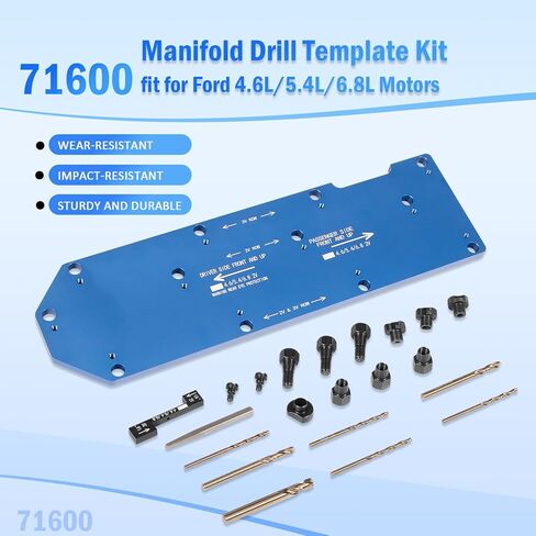 مجموعة قوالب الحفر المنوع 71600 مناسبة لسيارات Ford 4.6L/5.4L/6.8L V10 2 صمام و3 محركات تريتون صمام in Kuwait