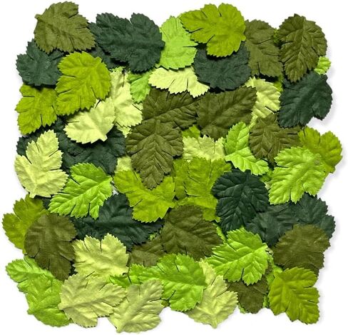 100 pcs Mulberry Paper Fern Leaves 35x30mm DIY Craft Scrapbooking Wedding DIY Craft Supplies Card Artificial Leaves (Fern Leaves Green Tone) in Saudi Arabia