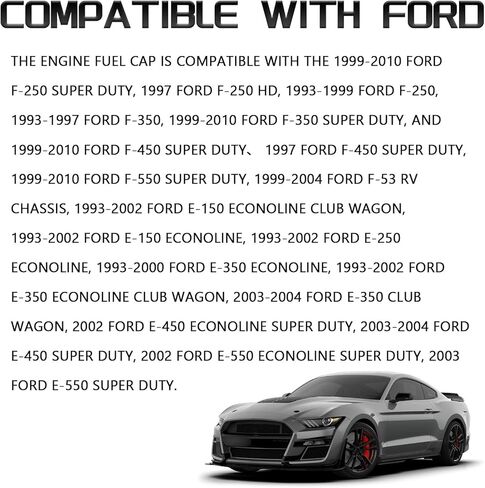 غطاء زيت بديل لغطاء حشو زيت المحرك 80991 لنماذج Ford Lincoln Mercury لـ F250 F350 F450 E150 E250 E350 Ranger Mustang Explorer Taurus Windstar Grand Marquis، EP5Z-6766-A، EC-787 in Kuwait