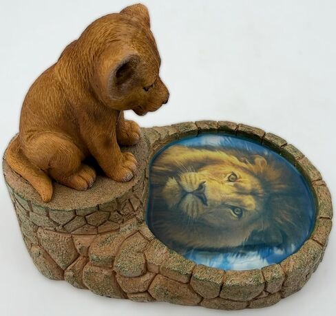 VEOJEIN Mindset is Everything Lion Cub Figurine, Motivational Desk & Office Decor Paperweight, Self Belief Gift for Men Women Teens in Saudi Arabia