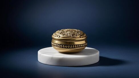 One Moment In Time C10 SLC Temple Doorknob Paperweight Solid Marble White Base Mormon LDS CTR in Kuwait