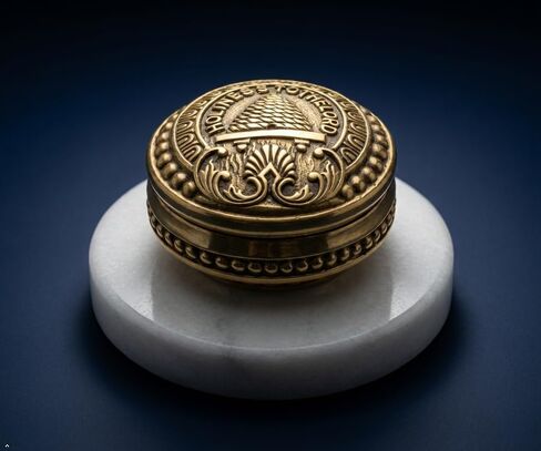 One Moment In Time C10 SLC Temple Doorknob Paperweight Solid Marble White Base Mormon LDS CTR in Kuwait