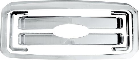 Front Bumper Grille Replacement, Compatible with 2011-2016 Ford F-250 Super Duty, OEM Style Chrome ABS Plastic Front Grill Assembly, 5PCS in Kuwait