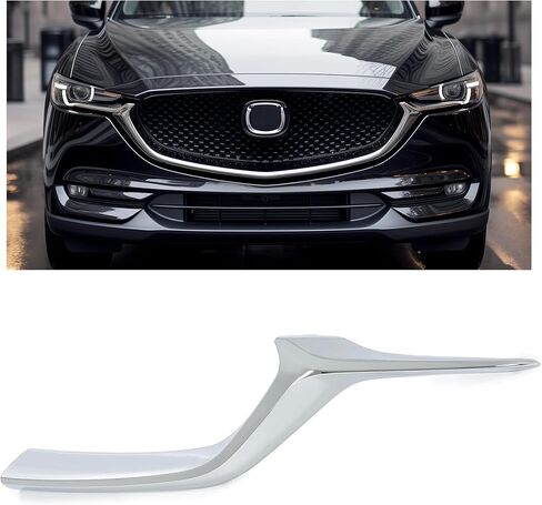 قالب شواية HECASA متوافق مع 2017-2021 Mazda CX-5 CX5 بديل مجموعة قوالب الشواية الأمامية للجانب الأيسر لKB8A-50-7K1B MA1214107 كروم ABS بلاستيك فضي in Kuwait