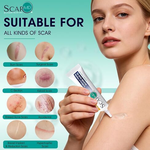 Scar Gel Scar Cream, Keloid Bump Removal, Advance Scar Gel for Surgical Scars,Body,Leg, Burns,C-Section, Stretch Marks, Reduces Discomfort, 0.21oz in Saudi Arabia