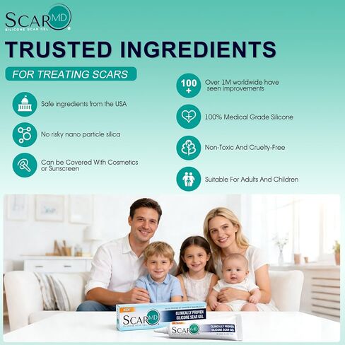Scar Gel Scar Cream, Keloid Bump Removal, Advance Scar Gel for Surgical Scars,Body,Leg, Burns,C-Section, Stretch Marks, Reduces Discomfort, 0.21oz in Saudi Arabia
