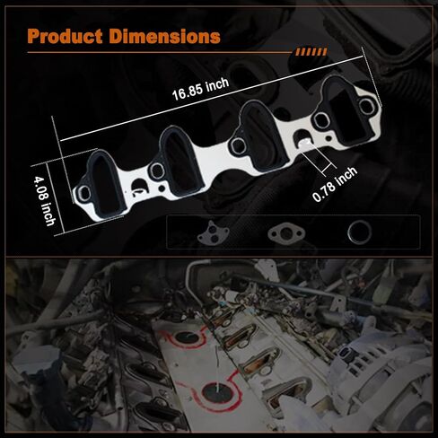 مجموعة حشية مشعب السحب من AUCERAMIC لسيارة Chevy Avalanche/Suburban/Silverado/Express/Tahoe، GMC Sierra/Savana/Yukon، Cadillac Escalade، Hummer 4.8L 5.3L 6.0L 6.2L استبدال OE # MS98016T MIS16340 in Kuwait