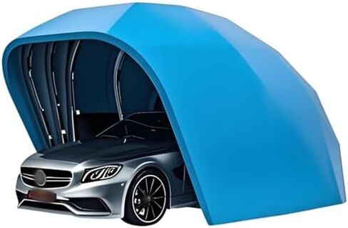 Durable Portable Car Shelter - Quick Setup Folding Cover for Outdoor Vehicle Protection Against Weather Elements, Ideal for Cars, SUVs, Trucks,Green,Fully Automatic in Kuwait