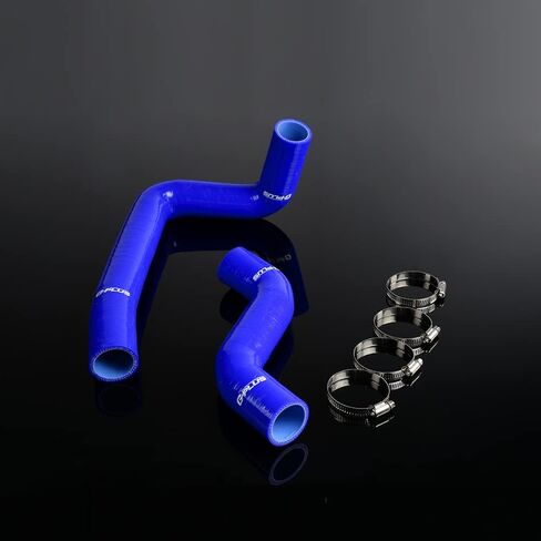 PIT66 Silicone Radiator Hose Kit,Compatible with Mazda RX7 FD3S FD 1993-1997 13B Mazdaspeed Turbo Black with Clamps in Kuwait