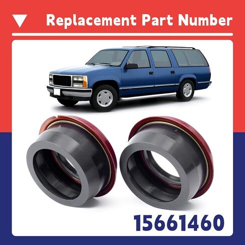2Pcs 15661460 Transfer Case Rear Output Shaft Seal Replacement for Chevrolet Blazer 1997-2002 For C1500 1991-1996 for C3500 1990-1992 for GMC C2500 1992-2000 for K3500 1990-1993 and more in Kuwait