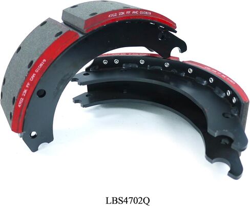 طقم صندوق أحذية الفرامل 4702Q الجديد لـ Meritor Q Plus 15 بوصة × 4 بوصة 23K GAWR مع قطعتين من أحذية الفرامل المبطنة (المرجع # 4702Q) ومجموعة إصلاح الفرامل قطعة واحدة (المرجع # E9064) - بديل لـ OTR4702QRED XKEG4702QP E9064 KIT8824HD in Kuwait