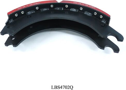 طقم صندوق أحذية الفرامل 4702Q الجديد لـ Meritor Q Plus 15 بوصة × 4 بوصة 23K GAWR مع قطعتين من أحذية الفرامل المبطنة (المرجع # 4702Q) ومجموعة إصلاح الفرامل قطعة واحدة (المرجع # E9064) - بديل لـ OTR4702QRED XKEG4702QP E9064 KIT8824HD in Kuwait
