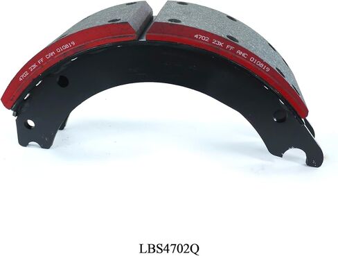 طقم صندوق أحذية الفرامل 4702Q الجديد لـ Meritor Q Plus 15 بوصة × 4 بوصة 23K GAWR مع قطعتين من أحذية الفرامل المبطنة (المرجع # 4702Q) ومجموعة إصلاح الفرامل قطعة واحدة (المرجع # E9064) - بديل لـ OTR4702QRED XKEG4702QP E9064 KIT8824HD in Kuwait