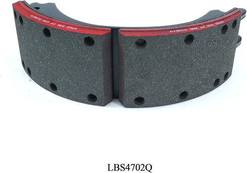 طقم صندوق أحذية الفرامل 4702Q الجديد لـ Meritor Q Plus 15 بوصة × 4 بوصة 23K GAWR مع قطعتين من أحذية الفرامل المبطنة (المرجع # 4702Q) ومجموعة إصلاح الفرامل قطعة واحدة (المرجع # E9064) - بديل لـ OTR4702QRED XKEG4702QP E9064 KIT8824HD in Kuwait