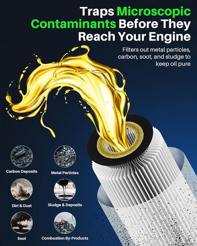 Premium-Synthetic Oil Filter for Audi A3/Q5/A4/Q7/A6/A5, for VW Jetta/Passat/Golf, for Porsche Macan – Replacement XG11784 - Please Verify Part Number Before Installation in Kuwait