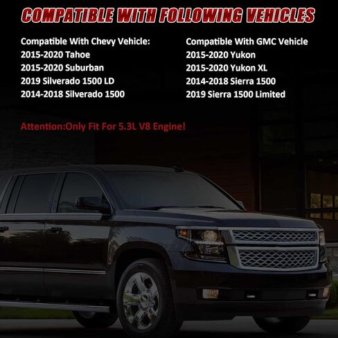 مجموعة حشية رأس الأسطوانة 5.3 مع مسامير رأس ES73121 متوافقة مع سيارة Chevy GMC 2014-2020 Silverado 1500 Tahoe Suburban Sierra 1500 Yukon XL 5.3L V8 5328cc المحرك، استبدل OE#HS26744PT HS54996 in Kuwait