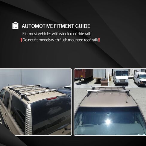 رف أمتعة البضائع على السقف من AUTOZENSATION، قابل للتعديل مقاس 53 بوصة من الألومنيوم الفضي in Kuwait