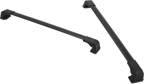 ECOTRIC Cross Bar متوافق مع 2010-2024 Mitsubishi Outlander Sport/ASX حامل السقف على السطح حقيبة البضائع حامل الأمتعة الألومنيوم الأسود in Kuwait