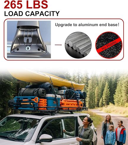 Roof Rack Cross Bars for 2012-2022 Honda CRV CR-V with Naked Roof, Heavy Duty Aluminum Cargo Crossbars with Metal Lock, Low Wind Noise, 265 LBS Load Capacity for Kayak Bike Cargo Box in Saudi Arabia
