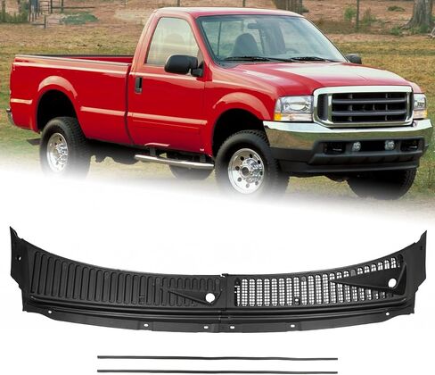 Windshield Wiper Cowl Cover Panel Fit for 1999-2007 Ford F250 F350 F450 F550 Super Duty 2000-2005 Excursion Front Grille Insert Panel Left and Right Side 3C3Z-25022A68-AAA in Kuwait