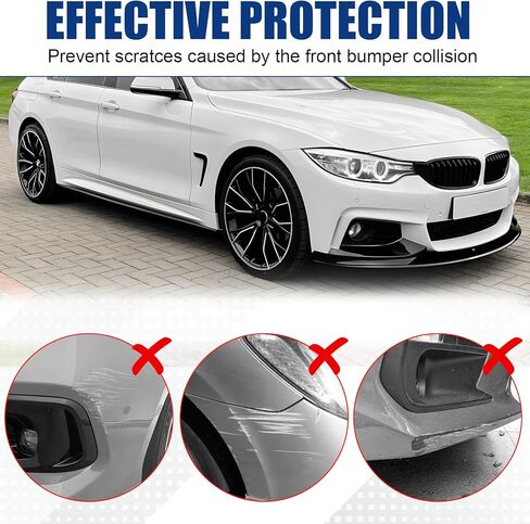 الشفة الأمامية الممتصة للصدمات متوافقة مع 2014-2020 BMW 4 Series 428i/ 430i/ 435i/ 440i/ F32/ F33/ F36/ (موديلات M الرياضية)، طقم سد مقسم الهواء باللون الأسود اللامع 4 قطع in Kuwait