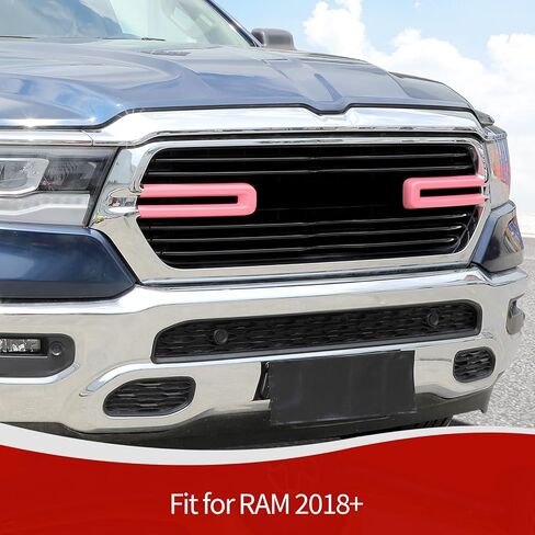 for RAM Front Bumper Grille Side Trim Cover Fit for RAM 2018+ Pink Exterior Accessories 2pcs in Kuwait