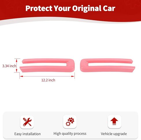 for RAM Front Bumper Grille Side Trim Cover Fit for RAM 2018+ Pink Exterior Accessories 2pcs in Kuwait