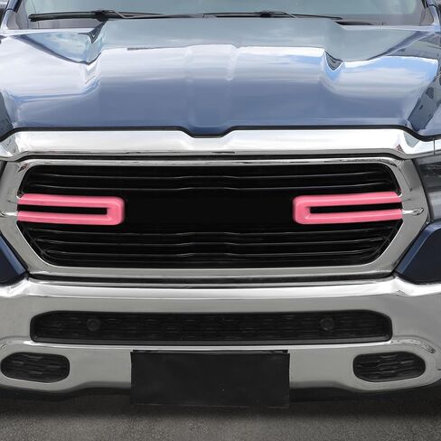 for RAM Front Bumper Grille Side Trim Cover Fit for RAM 2018+ Pink Exterior Accessories 2pcs in Kuwait