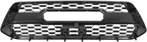 Amber Lights Bumper Grille Assembly Fit for 2016-2023 Toyota Tacoma SR/SR5/TRD Bumper Mesh Grill Shell Front Upper Grill Accessories Matte Black W/4 LED Lights and Garnish Sensor W/O Letters in Kuwait