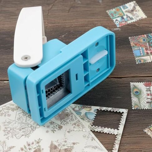 Rectangular Stamp Puncher, 1"x0.8" Inch Stamp Cutter with Smooth Lever Action, Stamp Shaped Paper Punch for Paper Crafting Scrapbooking DIY Card Making and Tag Decorations in Saudi Arabia