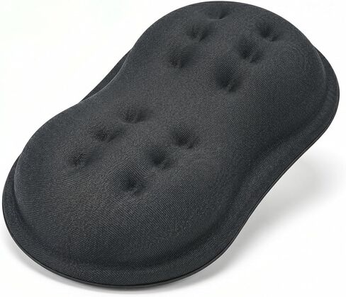 Ergonomic Memory Foam Mouse Wrist Rest Support Pad Cushion for Computer, Laptop, Office Work, PC Gaming - Massage Holes Design - Wrist Pain Relief (Black Mouse Wrist Rest) in Kuwait