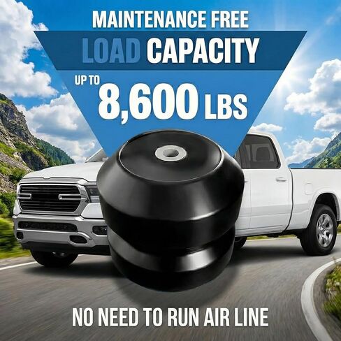 Rear Axle Helper Springs Kit Compatible with Chevrolet Silverado GMC Sierra 2500HD 3500HD 2WD 4WD 2011-2024, Rear Suspension Rubber Cushion Bump Stop Prevents Sag & Improves Stability,Replace GMRTT35D in Saudi Arabia