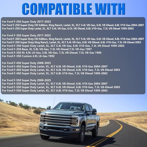 وسادة جلبة عازلة من أوراق الشجر متوافقة مع Ford F250 F350 F450 F550 Super Duty 1992-2025 تحل محل E8TA-5A978-AA، E8TZ5A978A - 4 قطع in Kuwait
