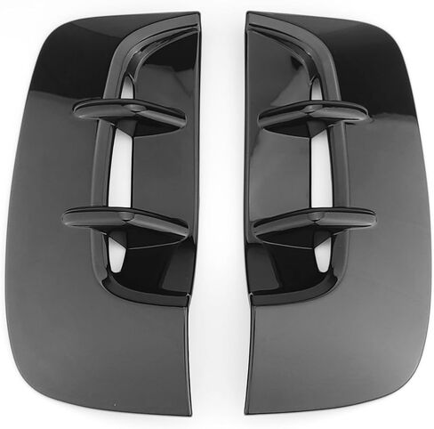 2PCS ABS Glossy Black Car Side Fender Vent Trim Covers Compatible with Kia Stinger 2018-2023 Accessories in Saudi Arabia
