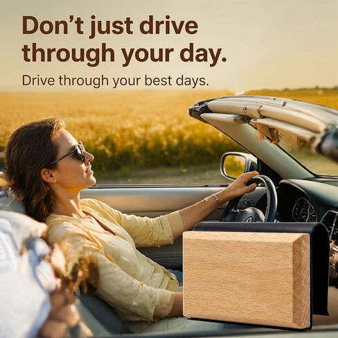 Car Air Freshener 4 Pack, Natural Wood Air Freshener with 2 Visor Clips, Long Lasting Scent Freshener for Vehicle, Car Scent Diffuser for Truck SUV Sedan (Pine, Fruit, Open Air, Tea Tree) in Saudi Arabia