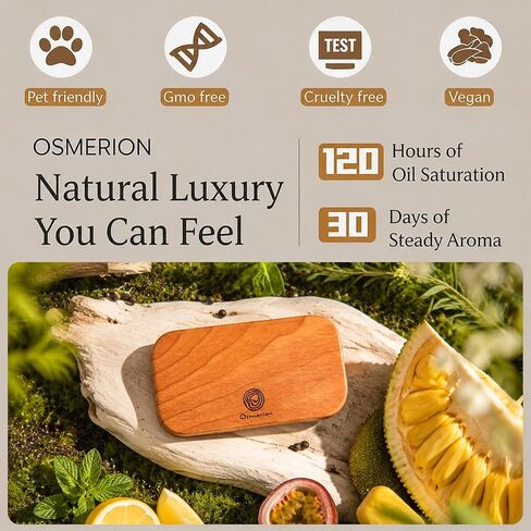 Car Air Freshener - Wood Air Freshener for Visor Clip - Long Lasting Car Odor Eliminator - Vehicle Scent Diffuser - (Coconut - Tropical Garden - Stone Pepper - White Santal, CLIP INCLUDED) in Saudi Arabia