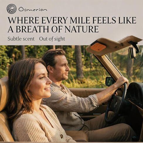 Car Air Freshener - Wood Air Freshener for Visor Clip - Long Lasting Car Odor Eliminator - Vehicle Scent Diffuser - (Coconut - Tropical Garden - Stone Pepper - White Santal, CLIP INCLUDED) in Saudi Arabia