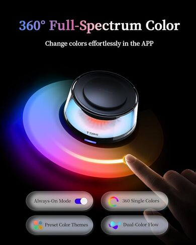 TORRAS Smart Car Air Fresheners Diffuser, The First App Control Car Freshener, Solar & USB-C Charging, Auto ON/Off, Cherry Blossom & White Musk, Lasts Up to 6 Months, CF20 Pro Fragrance Diffuser in Kuwait