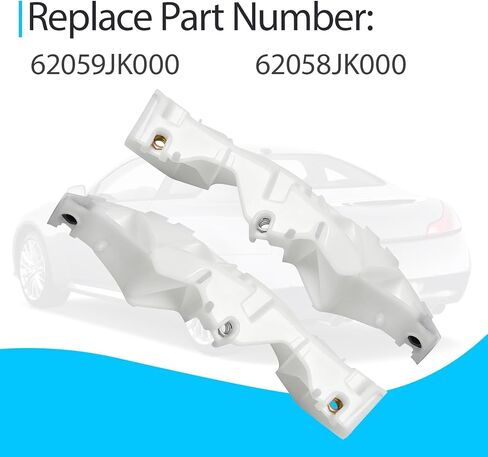 62059JK000 Front Bumper Cover Bracket Pair Compatible with Infiniti G25 (2011-2012) G35 (2007-2008) G37 (2008-2013) Q40 (2015) Replace 62058JK000 in Kuwait