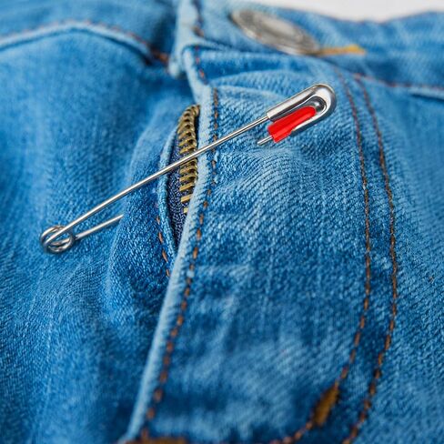 50 Pack Safety Pins Protection Caps - Universal Needle Tip Protector for Safety Pins for Clothes, Rubber Protective Covers for Large Brooch for Prevent Stabbing Skin(Red) in Saudi Arabia