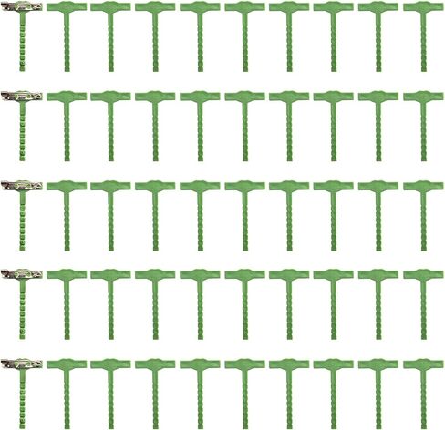 50 PCS T-Shaped Boutonniere Pins, Green Plastic Corsage Pins for Wedding Flowers, DIY Floral Arrangement Safety Pins with Metal Clasp for Prom, Graduation, Homecoming, 1.73" in Saudi Arabia