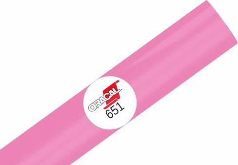 ORACAL 651 Glossy Permanent Vinyl 12 Inch x 10 Feet - Soft Pink in Kuwait