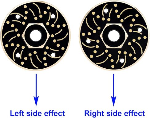 4PCS Brass Wheel Weights Extended 5mm Wheel hubs Hex Adapter 56g/Set for 1/24 Axial SCX24 AX24 XC-1 RC Crawler Car Upgrades,Black Coating in Kuwait