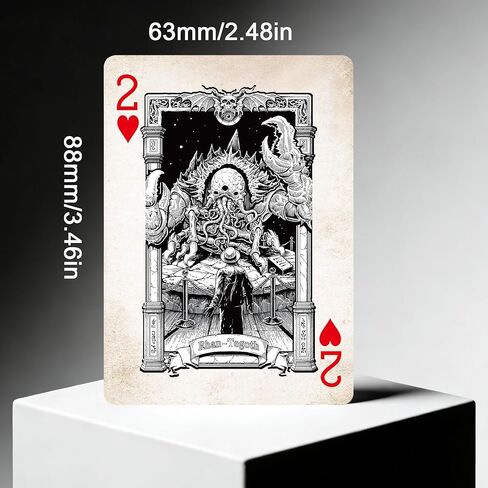 أوراق لعب Cthulhu Mythos Theme، 54 رسمًا توضيحيًا رائعًا مرسومة يدويًا، أوراق لعب راقية، مجموعة يجب اقتناؤها للمتحمسين، مناسبة للترفيه in Kuwait