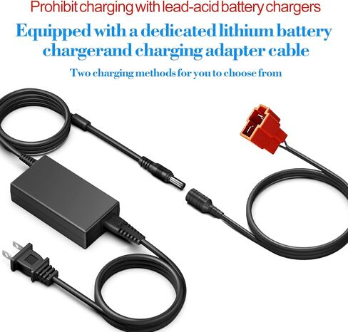 بطارية ليثيوم 24 فولت 12 أمبير في الساعة لسيارة huffy torex 24V UTVs للركوب على السيارات والألعاب، تمت ترقيتها لتحل محل بطاريات الرصاص الحمضية 12FM7 (مع كابل الشاحن والمحول) in Kuwait